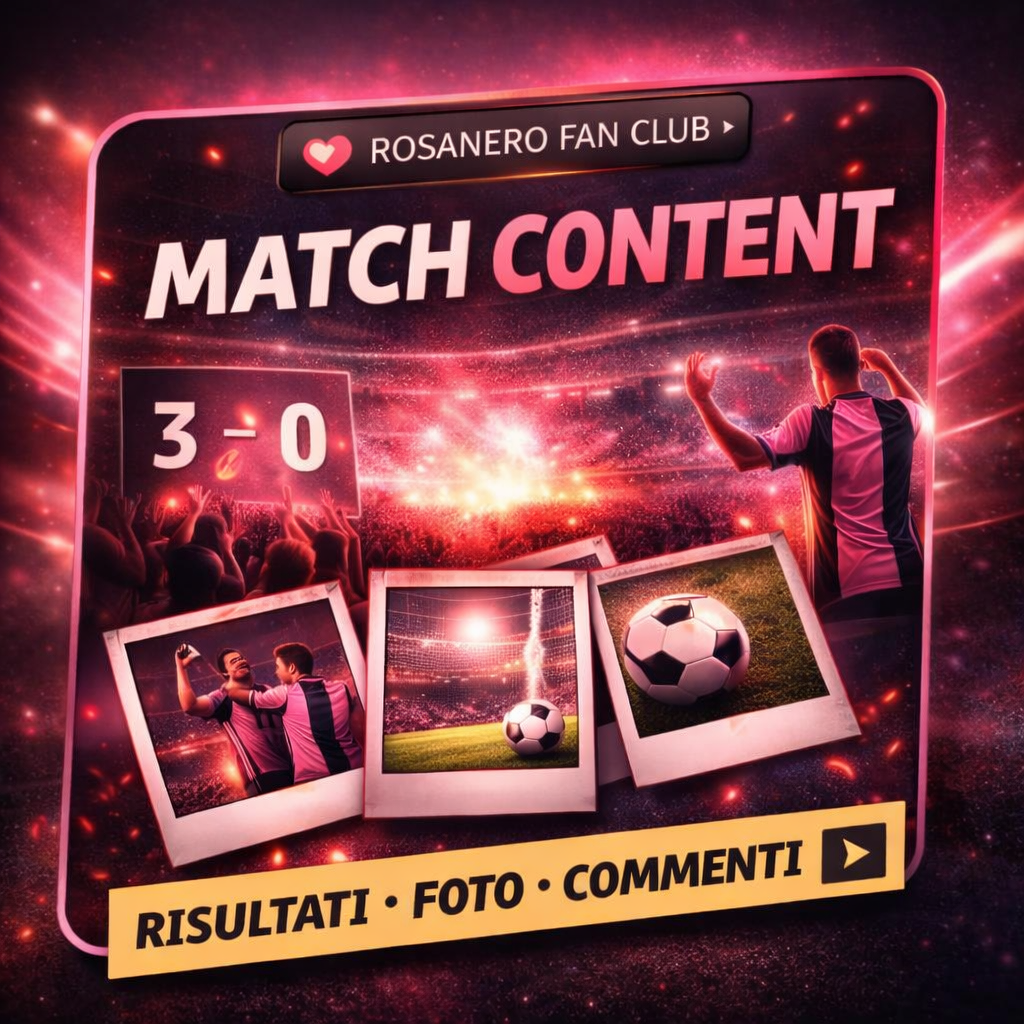 File multimediale condiviso da @Rosanerofanclub Contenuto visivo condiviso dal tifoso @Rosanerofanclub